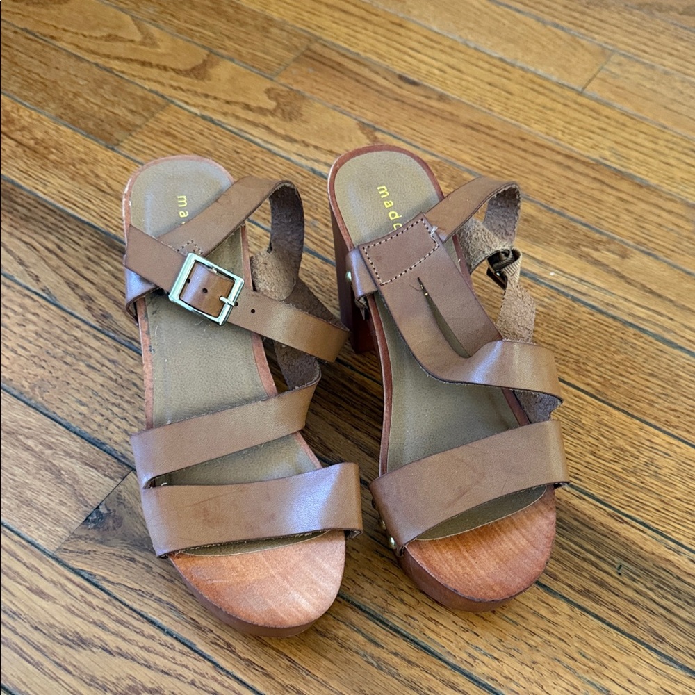 Madden Girl Brown Strappy heels
